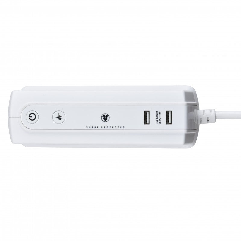 Masterplug SRGDU62MW2 6位13A USB防雷電源拖板 (2米) Masterplug SRGDU62MW2 6位13A USB防雷電源拖板 (2米)